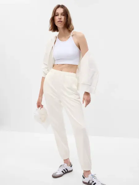 Biele dámske basic tepláky GAP