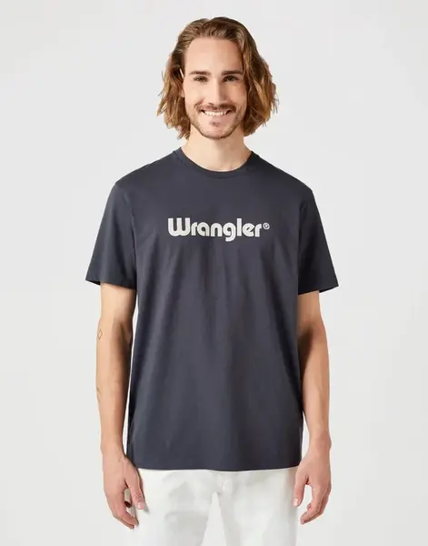 Tričko pro muže WRANGLER LOGO TEE BLACK 112350526 Velikost: 4XL
