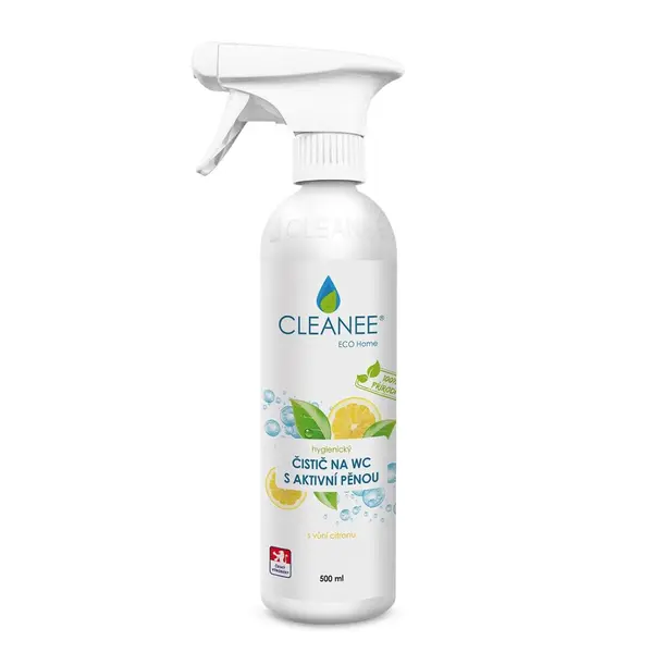 CLEANEE ECO Home Hygienický čistič WC s aktivní pěnou citron 500 ml