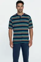 Pánské pyžamo LEONARDO L Tmavě modrá