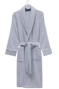 Modalový unisex župan DELUXE L Světle modrá