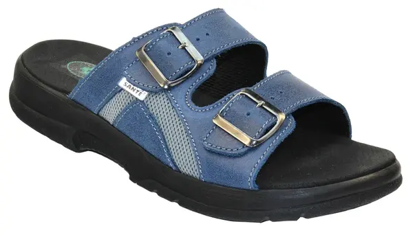 SANTÉ Pánské pantofle N/517/32S/86/CP Modrá v.40