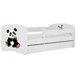 Dětská postel Babydreams+SZ+M bílá 70x140 panda 2