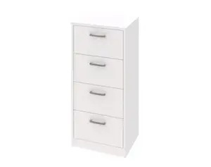 Úzká komoda Mega 139, bílá