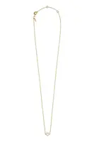 Pozlacený stříbrný náhrdelník Design Letters