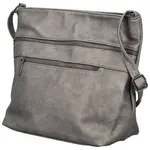 Stylová dámská koženková crossbody kabelka Olbba, stříbrná