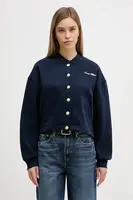 Mikina Tommy Hilfiger dámská, tmavomodrá barva, hladká, WW0WW47835