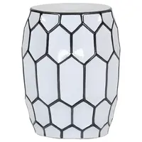 Landscape ODKLÁDACÍ STOLEK, černá, bílá