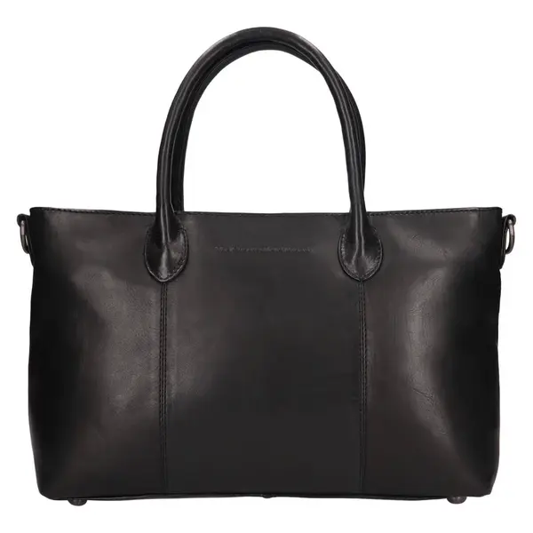Dámská kožená shopper kabelka The Chesterfield Brand Pergamino - černá