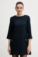 Šaty Tommy Hilfiger tmavomodrá barva, mini, WW0WW47800