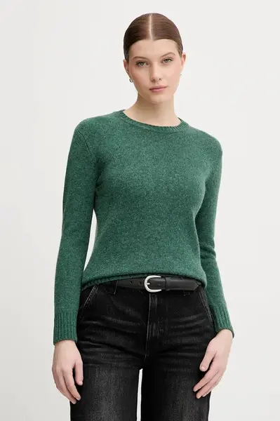 Vlněný svetr United Colors of Benetton dámský, šedá barva