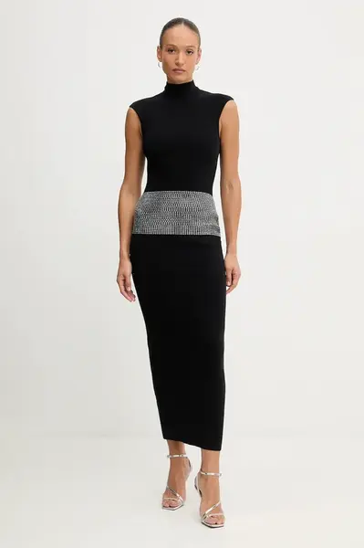 Šaty s příměsí kašmíru Retrofete Leontine