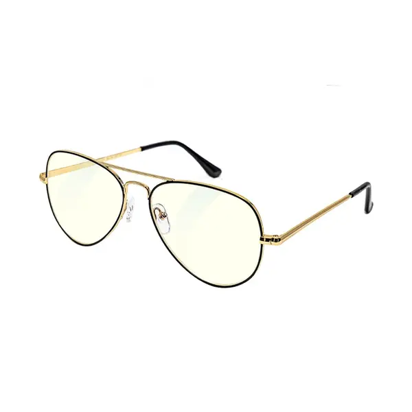 Glassa Brýle na počítač proti modrému světlu PCG 09 +0,50 černo-zlaté