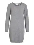 VILA Pletené šaty  sivá