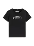 TOMMY HILFIGER Tričko  čierna / strieborná