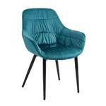 Livetastic ŽIDLE S PODRUČKAMI, samet, tyrkysová