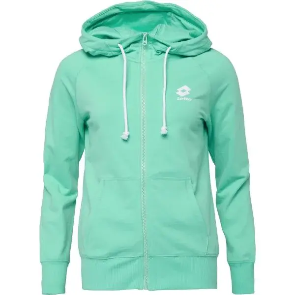 Lotto SMART OG FULL-ZIP HOODIE Dámska mikina, zelená, veľkosť