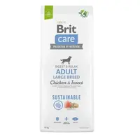 Brit Care Dog Sustainable Adult Large Breed Chicken & Insect 12 kg | Granule pro psy