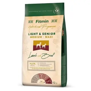 Fitmin Dog Medium/Maxi Light Senior Lamb With Beef 12 kg | Granule pro psy | P56324