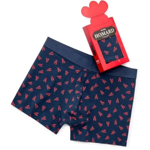 CELIO XMIBOHOMAR Pánské boxerky v dárkovém balení, tmavě modrá, velikost