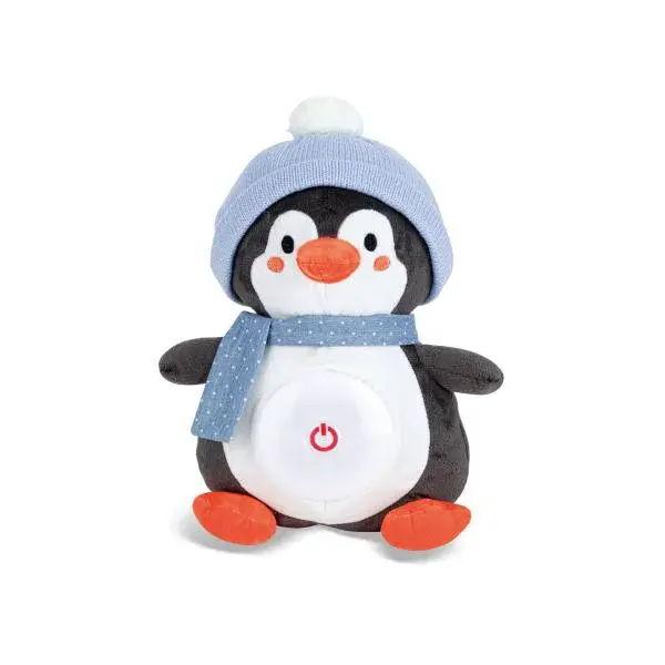 Usínačik svítící s hudbou tučňák 29cm