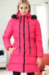 Z9764 DEWBERRY WOMEN'S COAT-FUCHSIA