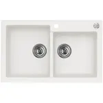 Alveus Granitový drez Rock 90, biela, 78 x 48 cm