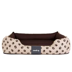 Pelíšek pro psa Reedog Beige Paw - L