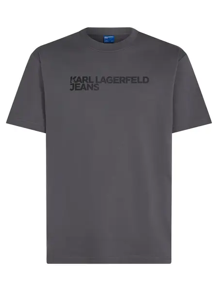 KARL LAGERFELD JEANS Tričko  tmavosivá / čierna