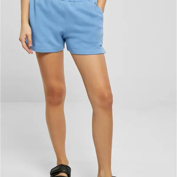 Women's organic terry shorts horizont blue