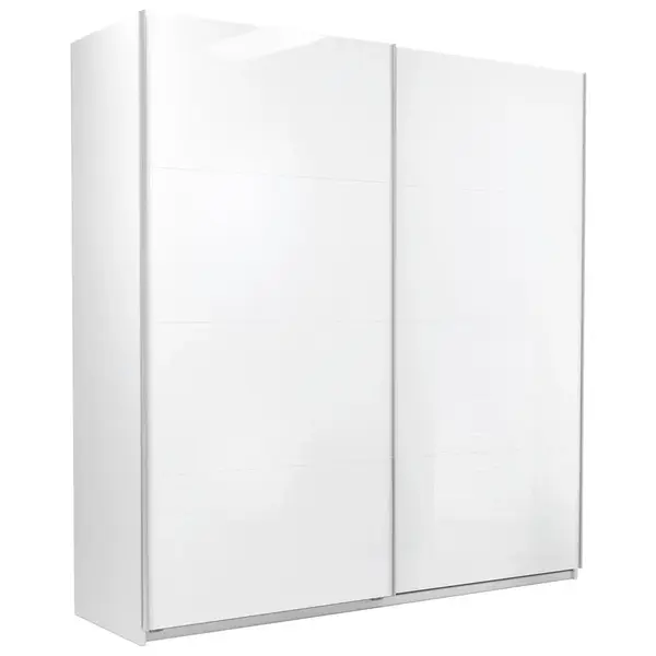 MID.YOU ŠATNÍ SKŘÍŇ S POSUVNÝMI DVEŘM, bílá, 200/210/62 cm