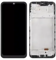 LCD display + dotyková deska + přední kryt pro Samsung Galaxy A15 4G/5G, black TFT