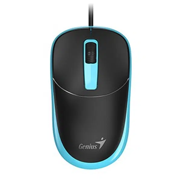 Myš drátová, Genius DX-123, černo-modrá, optická, 1200DPI