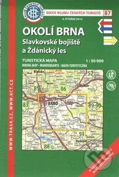 Okolí Brna, Slavkovské bojiště a Ždánický les 1:50 000 - kniha z kategorie Mapy