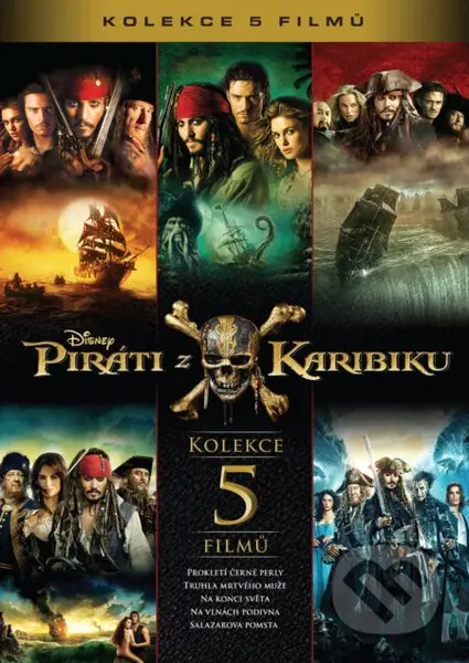 Piráti z Karibiku kolekce 1.-5. (5 DVD) - Espen Sandberg, Gore Verbinski, Joachim Rønning, Rob Marshall - film z kategorie Akční komedie