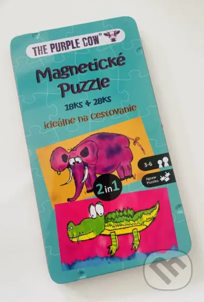 Magnetické Puzzle - ideálne na cestovanie - The Purple Cow - hra z kategorie Naučné puzzle