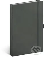 Notes Šedý - tečkovaný (s gumičkou na uzavření a poutkem na tužku)