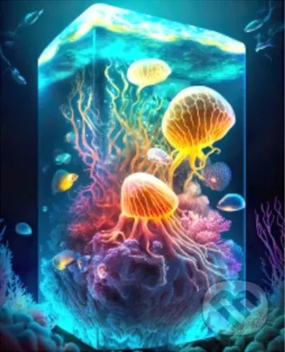 Dřevěné puzzle Svět medúz A3