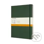 Moleskine - zelený zápisník (veľký, štvorčekovaný)