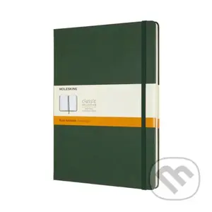 Moleskine - zelený zápisník (veľký, štvorčekovaný)