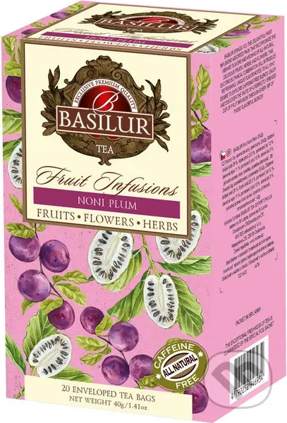 BASILUR Fruit Noni Plum 20x2g,BASILUR Fruit Noni Plum 20x2g