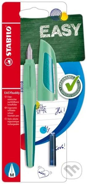 Plniace pero so štandardným hrotom M-STABILO EASYbuddy pastelovo mentolová