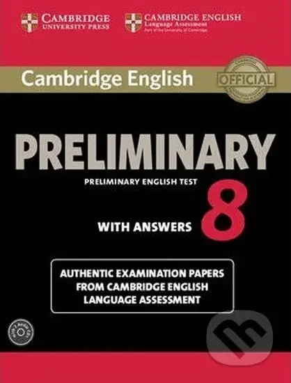 Cambridge English Preliminary PET 8: Self-study Pk (SB w. Ans. & A-CDs (2)) - audiokniha z kategorie Jazykové učebnice a slovníky