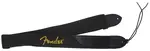 Fender 2" Black Poly Strap with Yellow Logo