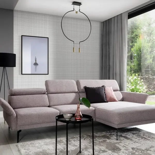 Sedací souprava Holmby Provedení: Levá varianta, Nožičky: Černé, látka: Urban 9
