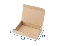 50 ks - Minikrabica/krabička 137x90x34 3VVL hnedá