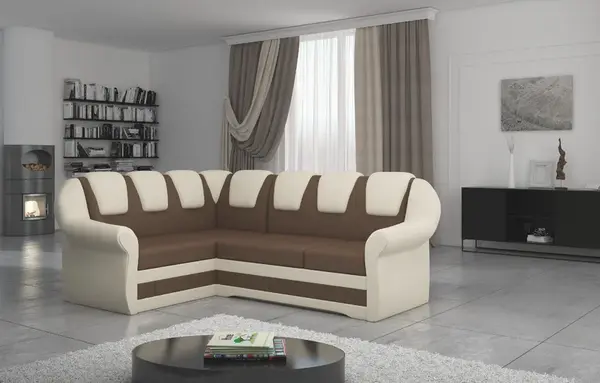Sedací souprava Lord II Provedení: Levá varianta, látka: Soft 15 brown/ Soft 33 beige