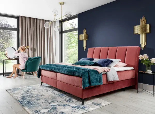 Boxspring Aderito Barva korpusu: Kronos 29, Rozměr: 160 x 200 cm