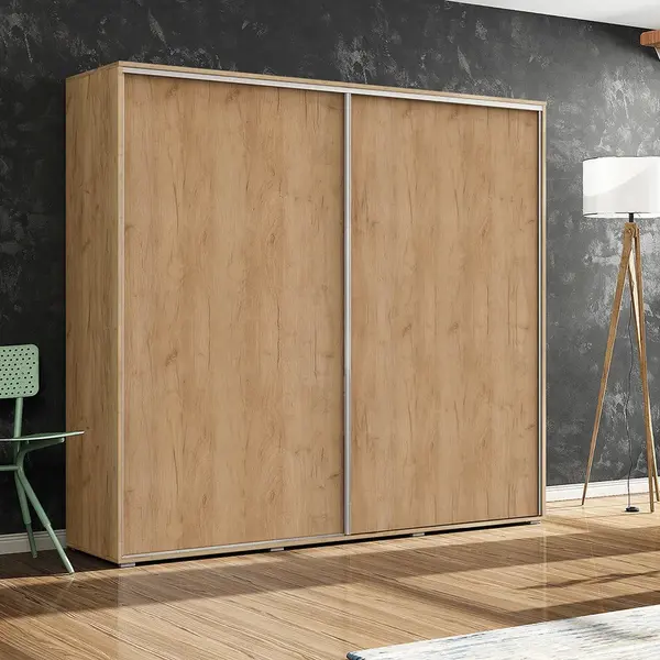 Šatní skříň Ska A15 XL Barva korpusu: Dub - Craft zlatý, Rozměry: 200 cm, Dveře: Dub - Craft zlatý