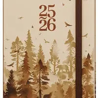 18měsíční týdenní diář 2026 Lungo B6 Les